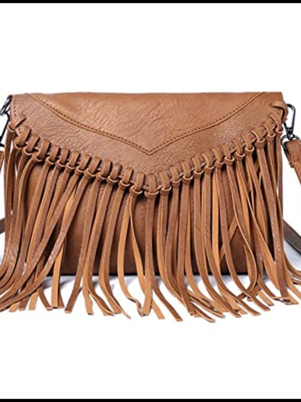 Fringe Hobo Bag Vegan Leather Tassel Crossbody Shoulder Purse